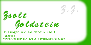 zsolt goldstein business card